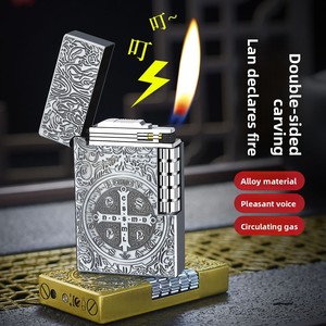 Encendedor inflable de metal Langsheng de alta calidad, nuevo, con tecnología de llama abierta, estilo popular de redes, diseño Constantine. - Product Image 3