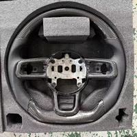 Volante de Fibra de Carbono con Levas para Jeep Wrangler JL SRT JK Grand Cherokee KL 2017 2011 2012 2013 2014 2015 2016