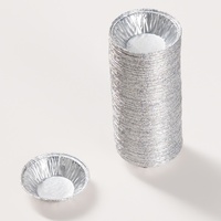 Vente en gros usine de petits moules à tartelettes, de moules jetables en aluminium pour la cuisson DIY de cupcakes, gâteaux, muffins, et de contenants pour mini-tartelettes aux œufs