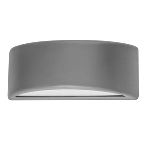 Applique da esterno IP65, 1xE27, colore grigio, realizzata in policarbonato, dimensioni 13,2x32x13 cm, ideale per l'illuminazione in - Product Image 1