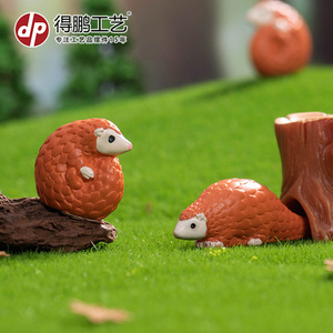 ดีพี มิเนียเจอร์การ์ตูนปางลินเรซิ่นเครื่องประดับรูปสัตว์ตกแต่งเดสก์ท็อปอุปกรณ์ตกแต่งบ้าน - Product Image 1