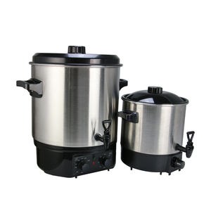 Marmite électrique multifonctionnelle en acier inoxydable 27L pour ragoût de bœuf, bouilloire à eau chaude grande capacité, machine à <span class=keywords><strong>confiture</strong></span>, garantie 1 an pour usage domestique - Product Image 5