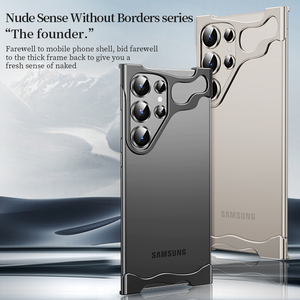 เคสป้องกันมุมตกสำหรับ <span class=keywords><strong>Samsung</strong></span>, เคสโทรศัพท์อะลูมิเนียมอัลลอยด์กันกระแทก S25 S24 <span class=keywords><strong>S23</strong></span>อัลตร้า - Product Image 2