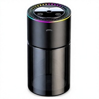 Diffuseur d'arômes intelligent pour voiture, 180 ml, rechargeable par USB, commande tactile, lumière RGB, purificateur d'air portable