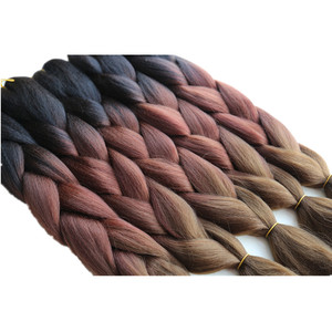 Nouveauté <span class=keywords><strong>Cheveux</strong></span> pour tresses Jumbo lisses et crépues brun gris pour extensions de <span class=keywords><strong>cheveux</strong></span> 24 pouces 100g - Product Image 4