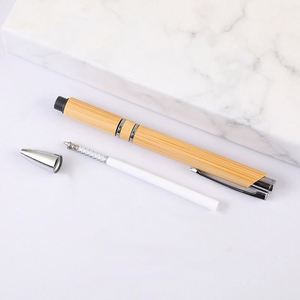 Hot-Selling Promotion Bamboo <b>Retractable</b> Ballpoint <b>Pen</b> Eco-Friendly Natural Wooden Oil-Based Creative Advertising Gift High - Product Image 3