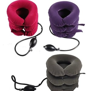 Dispositivo de tracción cervical inflable de un solo tubo con revestimiento interior de PVC engrosado del fabricante, dispositivo portátil para estirar el cuello. - Product Image 3