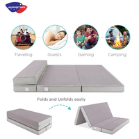 Surmatelas en mousse à mémoire de forme avec gel, pliable, portable, qualité supérieure, certifié usine, vente en gros, tailles Queen, Simple et King