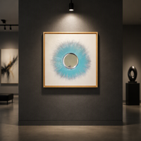 Peinture à l'huile sur toile texturée en relief, paysage, peinte à la main, de haute qualité, luxe, décoration murale pour salon, art mural pour la maison
