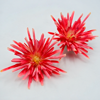 Têtes de fleurs artificielles multicolores en chrysanthème araignée pour la décoration DIY de chaussures, sandales, tongs, pinces à cheveux et sacs