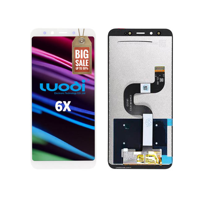 Luodi Cell Phone Lcd Touch Screen Digitizer for Xiaomi Mi 6x Mi A2 Screen Display