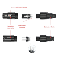 Connecteur audio XLR 3P mâle/femelle à prix d'usine, prise Cannon pour système de sonorisation, accessoires audio
