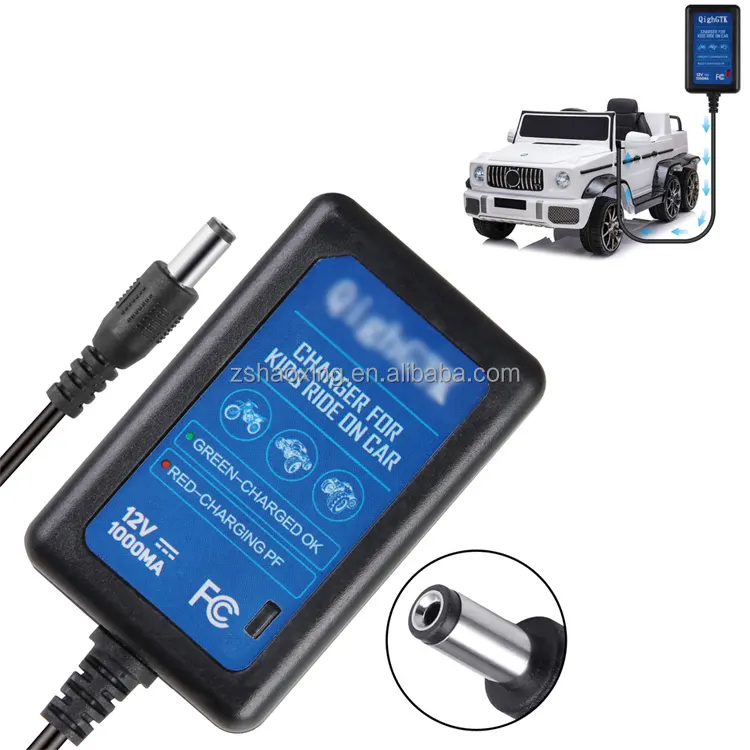 Elektrische Auto 'S Oplader Voor Kinderen Speelgoed Auto 12v1a Batterijen Met Bi-Color Indicator Led Fcc Certificering Kinderen Rijden Op Auto-Laders