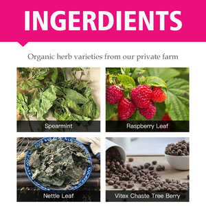 Thé aux herbes naturelles en marque propre, complément alimentaire, feuille de framboisier, feuille <span class=keywords><strong>d</strong></span>'ortie, thé pour femmes - Product Image 2