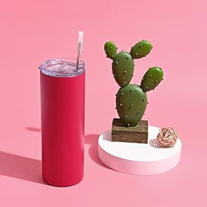 Vente chaude 20OZ presse à chaud tasse isolée sous vide en acier inoxydable Sublimation blanc <span class=keywords><strong>Total</strong></span> droit mince gobelet voyage tasse à café - Product Image 6