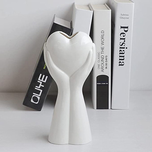 <span class=keywords><strong>Vaso</strong></span> in Ceramica a Forma di Corpo Umano con <span class=keywords><strong>Cuore</strong></span>, 9 Pollici, per Fiori Secchi e Composizioni Floreali - Product Image 2