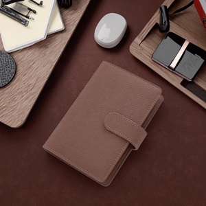 Hongbo Best Seller 43-Color Pebble A6 Cuir Budget Planner 30MM-Gold-Ring Boucle Fermeture No-quantité minimale <span class=keywords><strong>de</strong></span> commande Loose-leaf PU - Product Image 1