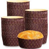 Moules en papier biodégradables pour panettone, gobelets de cuisson jetables antiadhésifs pour Pâques, compatibles four et micro-ondes, pour snacks, biscuits et pain