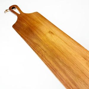 Tabla de Cortar de Madera de Acacia 76x18x1.5cm Rectangular, Tabla de Madera Maciza para Cocina, Pan, Carne, Pizza, Uso Doméstico - Product Image 1
