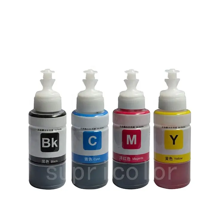 Tinta de tintura a granel colorida, tinta c/m/y/k 70ml para impressora epson ciss