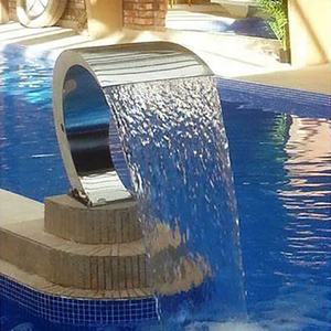 Fenlin 304 316 Panneau cascade en acier inoxydable Caractéristique d'eau extérieure pour jardin <span class=keywords><strong>piscine</strong></span> hôtel - Product Image 1