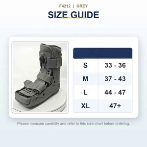 <span class=keywords><strong>Botte</strong></span> <span class=keywords><strong>Aircast</strong></span> Modèle F4212 en gros pour entorses de cheville aiguës, blessures des tissus mous, réparation post-opératoire du tendon d'Achille - Unisexe, fermeture auto-agrippante - Product Image 4
