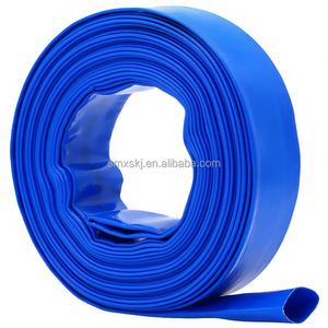 Tuyau plat en <span class=keywords><strong>PVC</strong></span> bleu durable et flexible pour fosses de vidange, irrigation agricole, drainage et nettoyage de piscines, norme ISO - Product Image 6