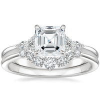 Bague de fiançailles élégante en moissanite taille ovale, monture à griffes en or massif 18 carats, bijou classique pour femme