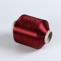 FDY 100% Polyester Yarn Twist Gules Bright 75D/36F Raw Knitting Yarn