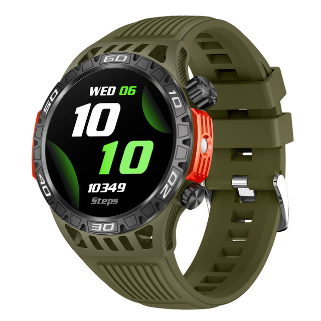 High Cost-Effective Round Smart Watch Full Touch Dial HR SPO2 Flashlight Music Camera Control Wristwatch Rotating Smart Watch