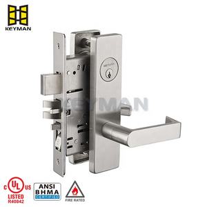 KEYMAN ANSI Premium Qualität Einst eck zylinder Lockset Rosette Typ Edelstahl Hardware Sicherheits schloss - Product Image 5