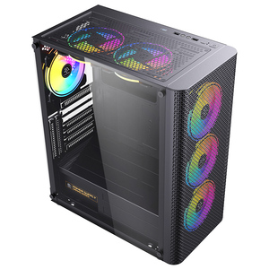 Snowman cs018 màu đen nhôm PC chơi Game trường hợp hai lớp bụi bằng chứng bảo vệ Net USB3.0 360mm AIO hỗ trợ truy cập phía trước máy tính - Product Image 1