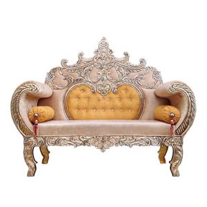 Sofás y Sillas Dorados Tallados para Eventos, Bodas y Banquetes al por Mayor - Alquiler de Muebles para Novias - Product Image 1