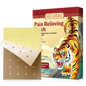 SEFUDUN Private Label Shoulder Neck Pain Joint Bruises Strains Stiff Sore Back Pain Relief Patch Tiger Herbal Pain Relief Patch