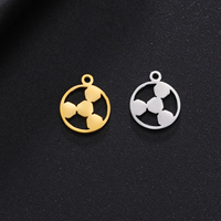 Sports Football Pendentif Accessoires En Acier Inoxydable Charme DIY À La Main Anneaux Boucles D'oreilles Bijoux Couple Cadeau