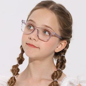 Gafas de Sol Transparentes Flexibles TR90 para Niños y Niñas, Modelo 2025, con Logotipo Personalizado, Gafas Ópticas Cuadradas Anti Luz Azul - Product Image 1
