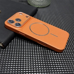Funda Magnética de Cuero PU para Teléfono con Lente de Vidrio HD para iPhone 17 Air 13 14 15 16 Pro Max, Carcasa Trasera Antigolpes - Product Image 4