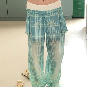 Pantalon de protection solaire UPF50+ à séchage rapide, coupe ample, taille élastique, en polaire rafraîchissante pour l'été - Product Image 5