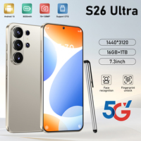 Nuevo Teléfono Inteligente S26 Ultra 2026, Deca Core, 1TB de Almacenamiento, 5G, Pantalla de 7.3 Pulgadas, Batería de Gran Capacidad, Cámara de 108MP, Doble SIM, Desbloqueo Facial