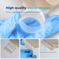BLUENJOY Consommables médicaux Sac de stomie en deux pièces avec filtre Sac de stomie en tissu non tissé en deux pièces Barrière hydrocolliode