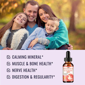 自社ブランドサポートストレス解消骨筋肉 & ムードビーガンサプリメントアシュワガンダL-テアニンマグネシウムグリシン液 - Product Image 3