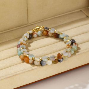 Ensemble de bracelets élastiques en pierre naturelle, tendance, élégant, bijoux pour femmes et enfants, à porter tous les jours, cadeau - Product Image 6