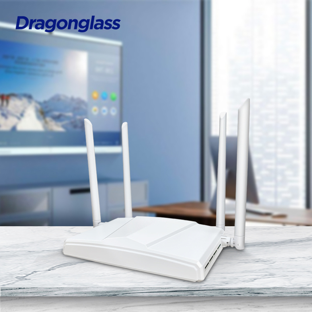 Full Gigabit WiFi5 AC1200Mbps Wireless Router Dual Band 2.4G/5G High Gain 4 Antennas Home Modem Function