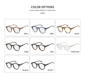 Phong Cách Cũ rùa vàng Acetate quang khung chất lượng cao vòng đọc theo toa kính khung - Product Image 5