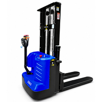 Chariot élévateur électrique Worui pour marché de gros, 1,5 tonne, batterie plomb-acide 48V, usage intérieur, pneus polyuréthane, fourches 1200mm