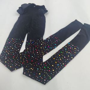 RTS Wholesale 34 Candy Color Fashion <strong>Girls</strong> Mesh Fishnet Net Rhinestone Pantyhose Baby Glitter Bling Bedazzled <strong>Tights</strong> for Kids - Product Image 5