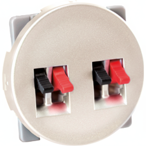 Accesorio de enchufe de altavoz doble de titanio COMETE - Product Image 1