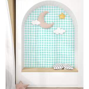 Personalizable Boho Buffalo Plaid Autoadhesivo Peel & Stick Wallpaper Neutral Farmhouse Acuarela Papel de Contacto para la decoración del hogar - Product Image 2