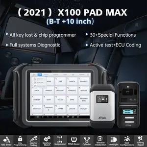 Nieuwe X100 Max X100MAX Beste Key Programming Tools Ondersteuning Auto Alle Systemen Diagnose En 30 + Dienen Xtool Bi Richting scan Tool