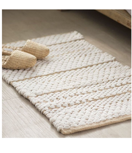 Alfombra de Baño de Lujo 100% Algodón, Alfombra de Baño de Felpa Gruesa, Alta Absorbencia, Estilo Hotel, Proveedor Mayorista - Product Image 3